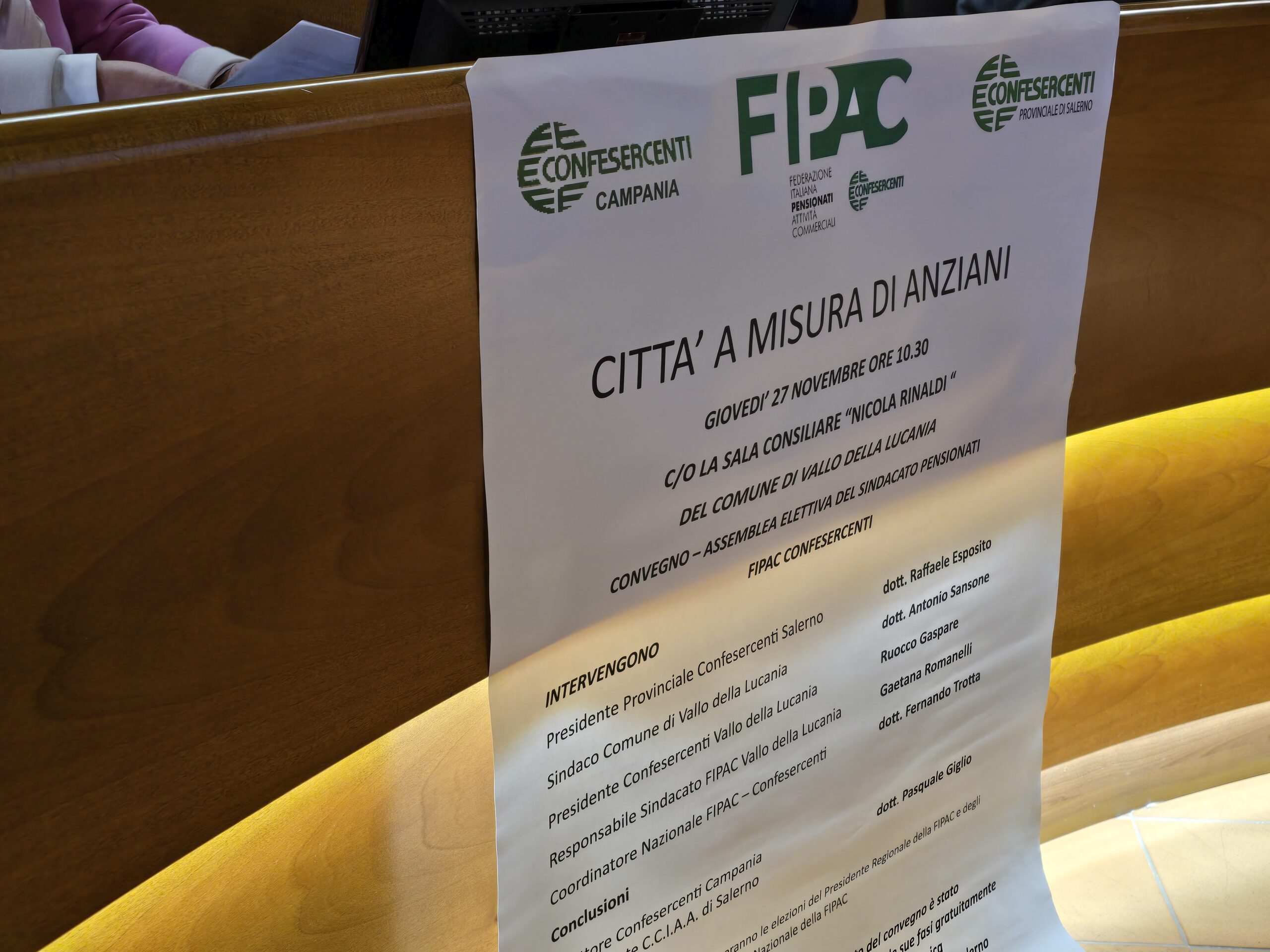 A Vallo di Lucania il convegno “Città a misura di Anziani”